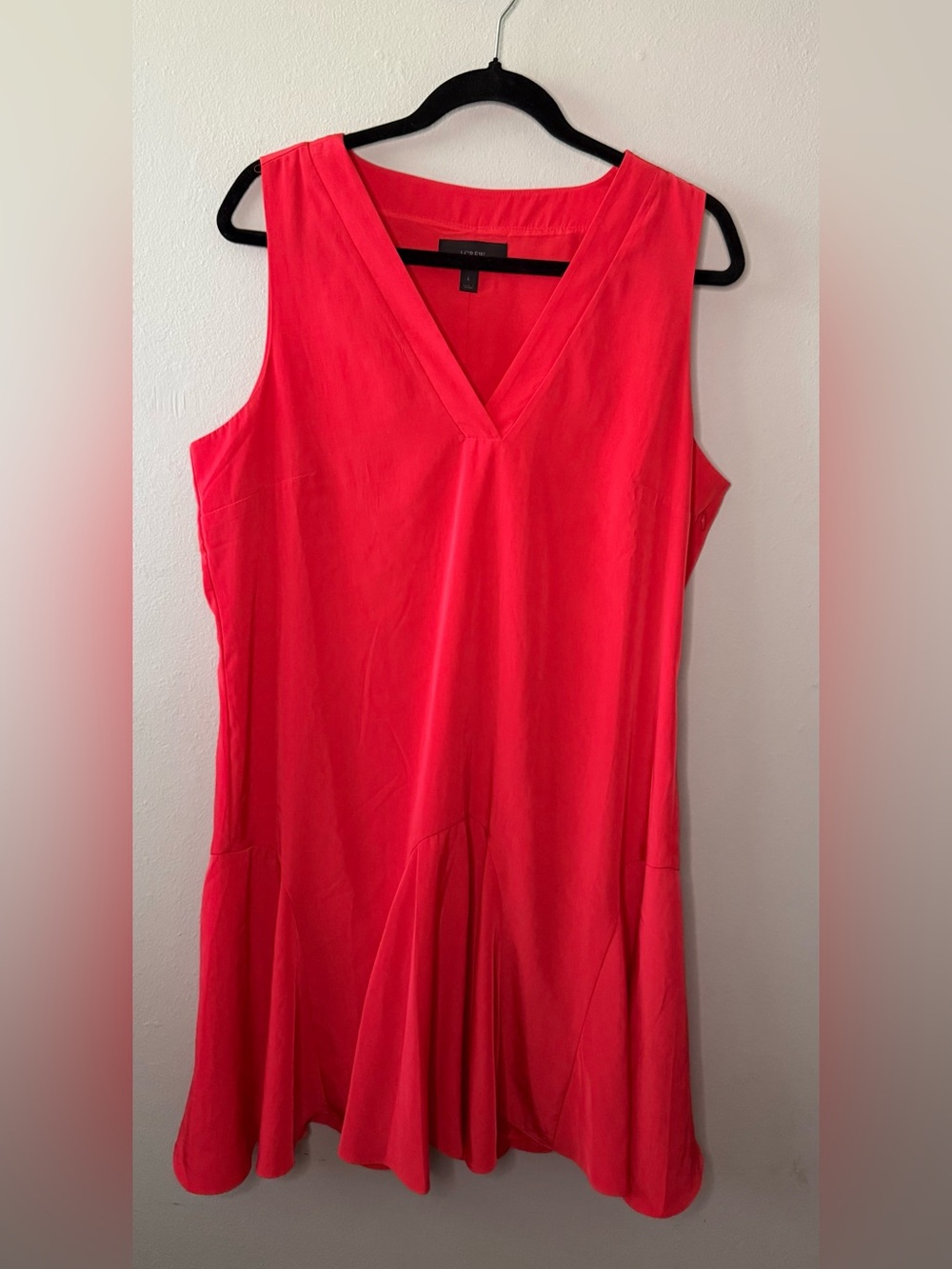 J. Crew Coral V-Neck Sleeveless Mini Dress